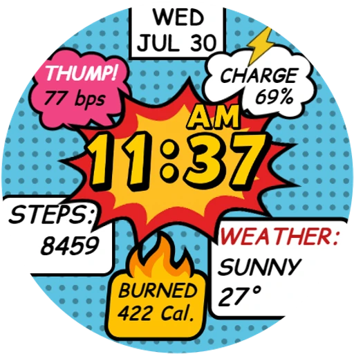 POP Time ウォッチフェイス